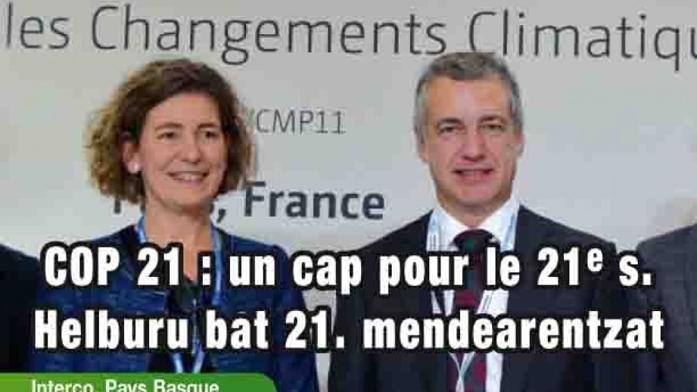 Lema 206 : COP 21 : Helburu bat 21. mendearentzat