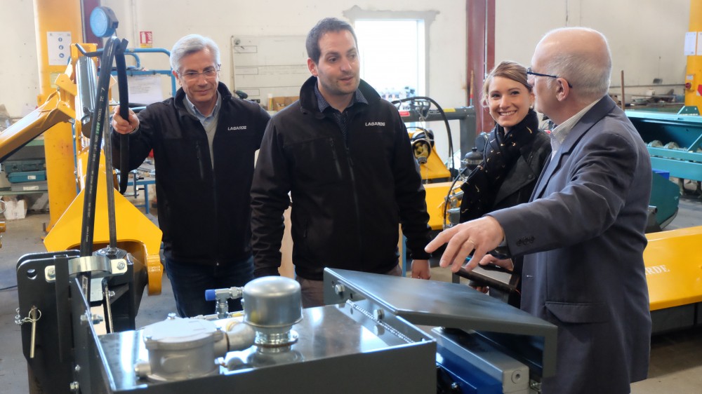 Visite d'acteurs locaux à Mauléon, le 16 mars 