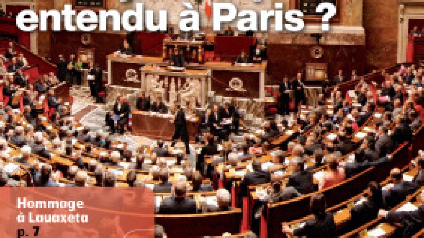 Lema 169 : 	le Pays Basque entendu à Paris ? Lema 169 : 	le Pays Basque entendu à Paris ?