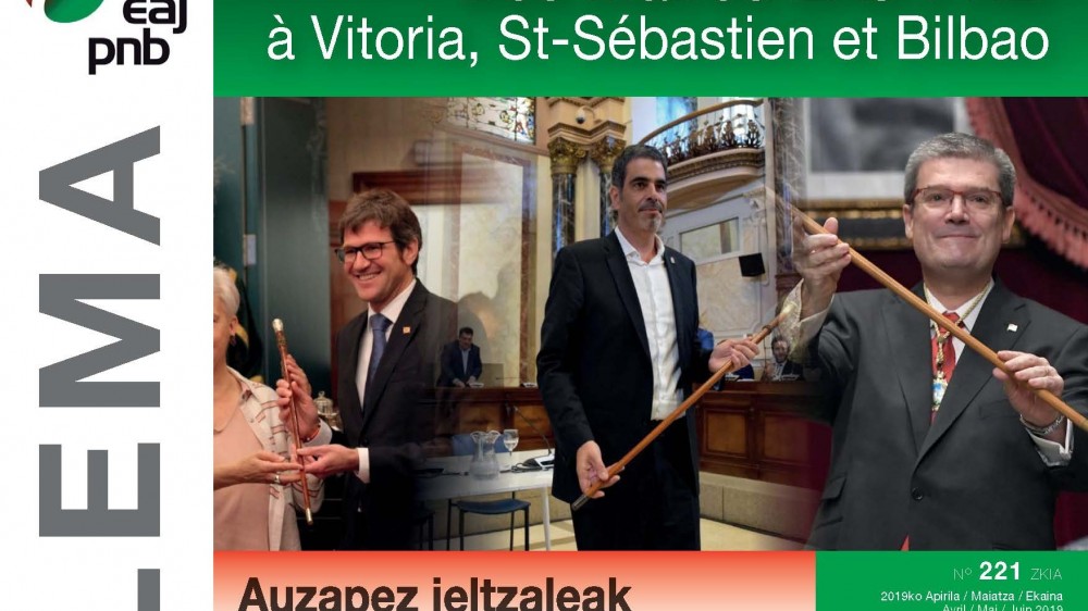 Lema 221 : des maires EAJ-PNB à Vitoria, St Sébastien et Bilbao Lema 221 : des maires EAJ-PNB à Vitoria, St Sébastien et Bilbao