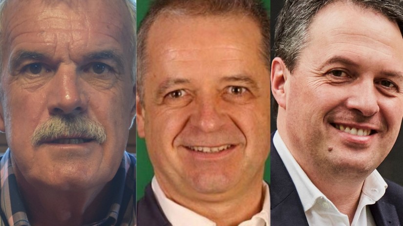 Alain Dubois, Jean Pierre Etcheverry et Peio Etxeleku, responsables publics et membres d‘EAJ soutiennent Isabelle Pargade et Jean Pierre Harriet, les conseillers départementaux sortants Alain Dubois, Jean Pierre Etcheverry et Peio Etxeleku, responsables publics et membres d‘EAJ soutiennent Isabelle Pargade et Jean Pierre Harriet, les conseillers départementaux sortants